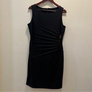 ivanka trump black sleeveless dress